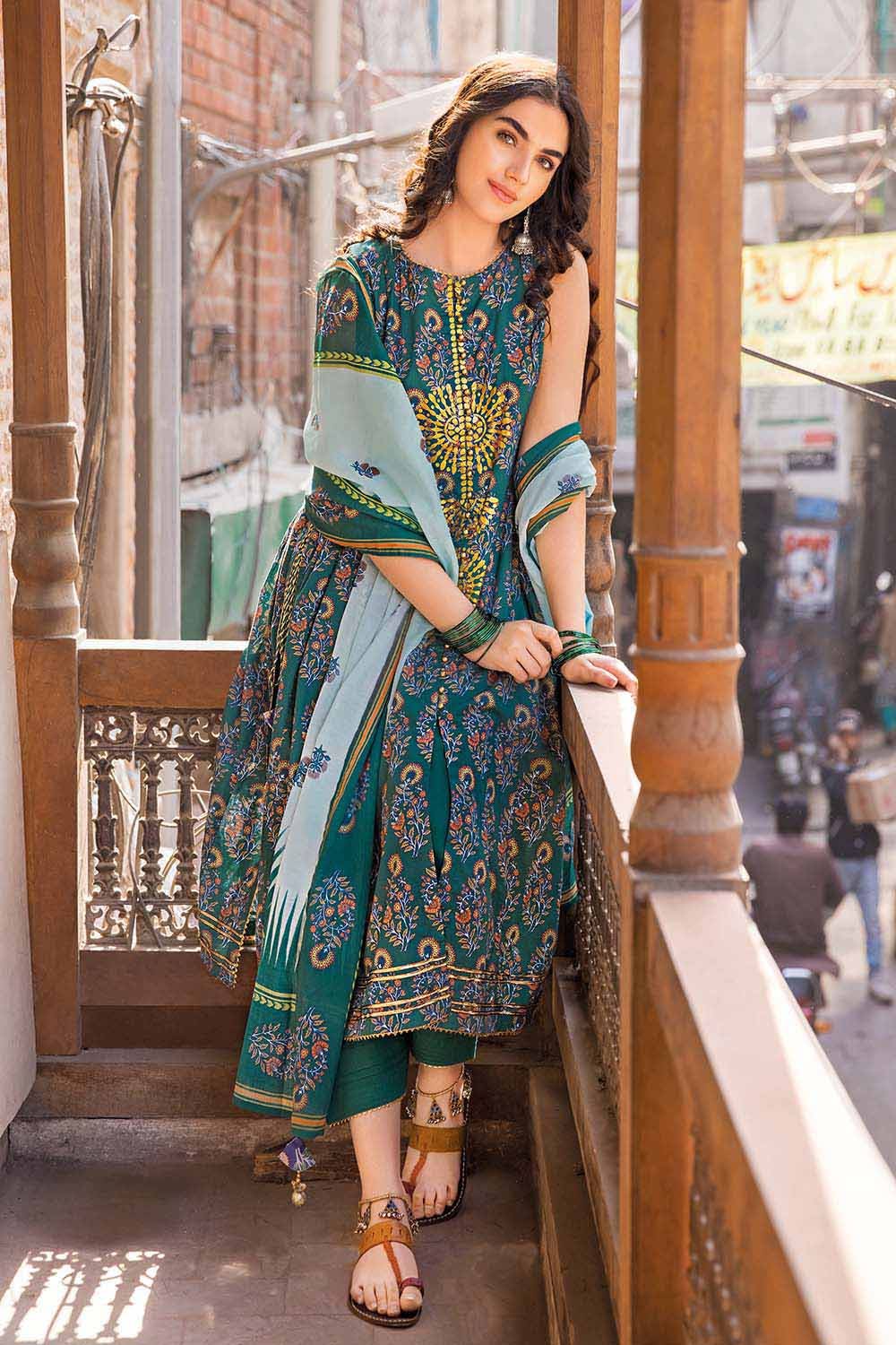 Gul Ahmed 3PC Lawn Unstitched Foil Printed Suit CL-32238 A
