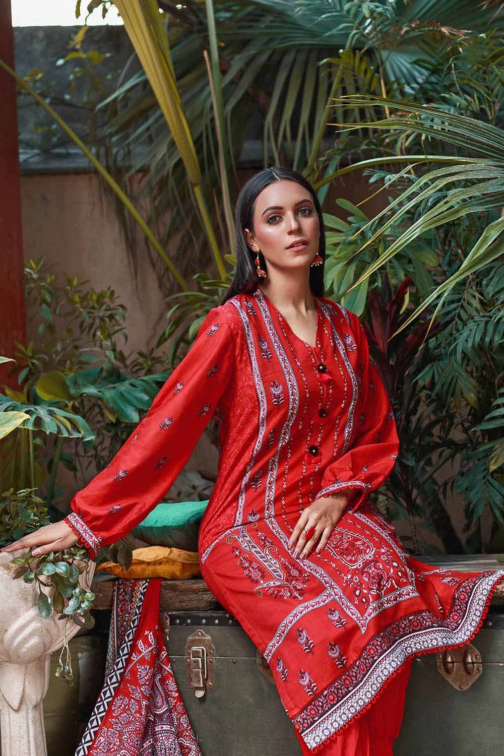 Gul Ahmed 3PC Lawn Unstitched Printed Suit CL-32251