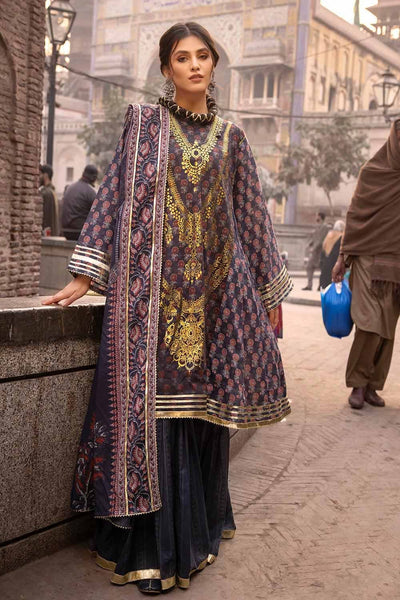 Gul Ahmed 3PC Lawn Unstitched Foil Printed Suit CL-32445 B