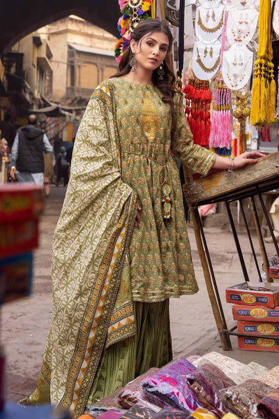 Gul Ahmed 3PC Lawn Unstitched Foil Printed Suit CL-32446 B