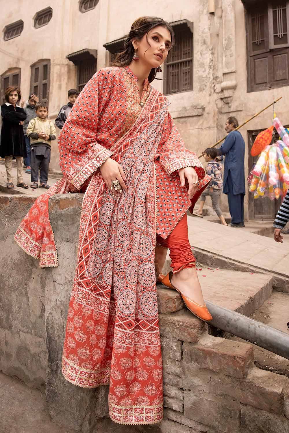 Gul Ahmed 3PC Lawn Unstitched Foil Printed Suit CL-32447 A
