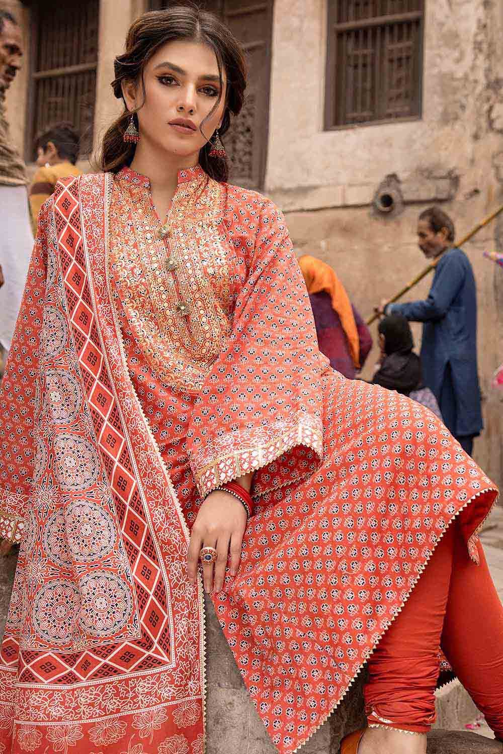 Gul Ahmed 3PC Lawn Unstitched Foil Printed Suit CL-32447 A
