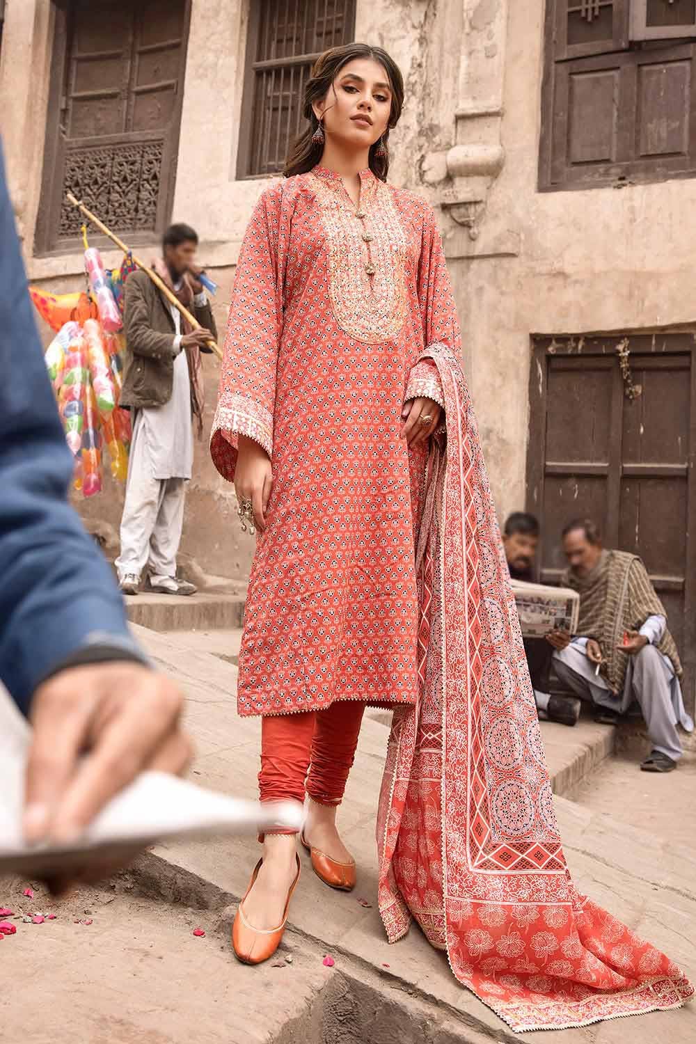 Gul Ahmed 3PC Lawn Unstitched Foil Printed Suit CL-32447 A
