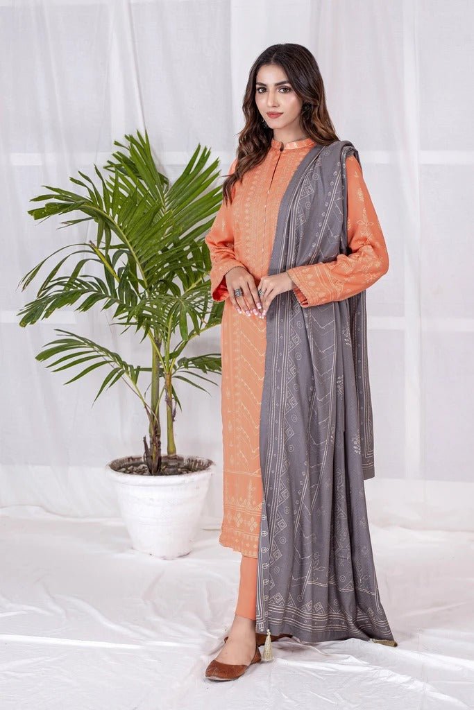 Lakhany 3 Piece Unstitched Printed Cashmi Vool Suit CVC-1019-A
