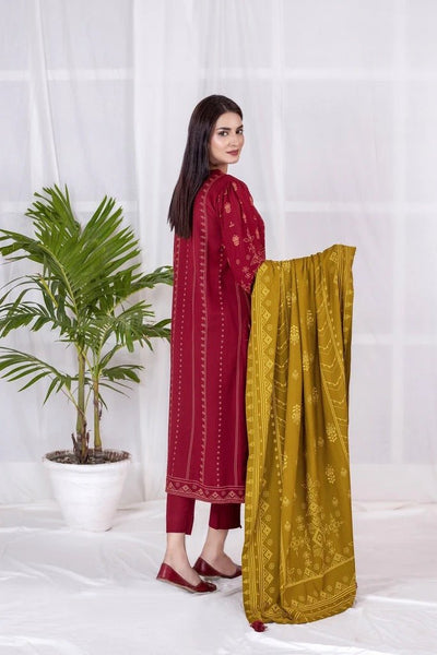 Lakhany 3 Piece Unstitched Printed Cashmi Vool Suit CVC-1019-B