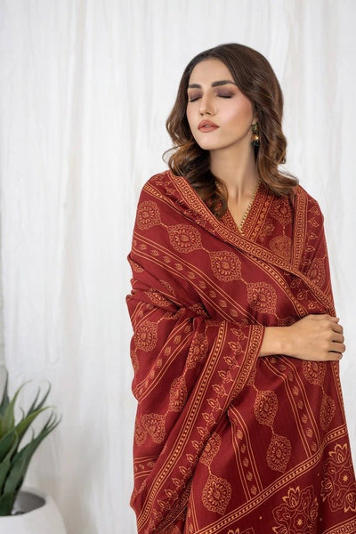 Lakhany 3 Piece Unstitched Printed Cashmi Vool Suit CVC-1021-A