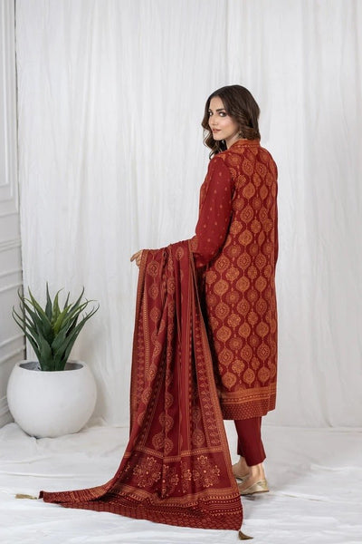 Lakhany 3 Piece Unstitched Printed Cashmi Vool Suit CVC-1021-A