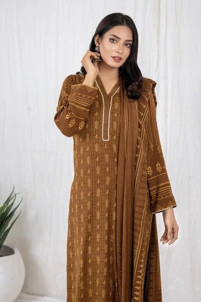 Lakhany 3 Piece Unstitched Printed Cashmi Vool Suit CVC-1023-A
