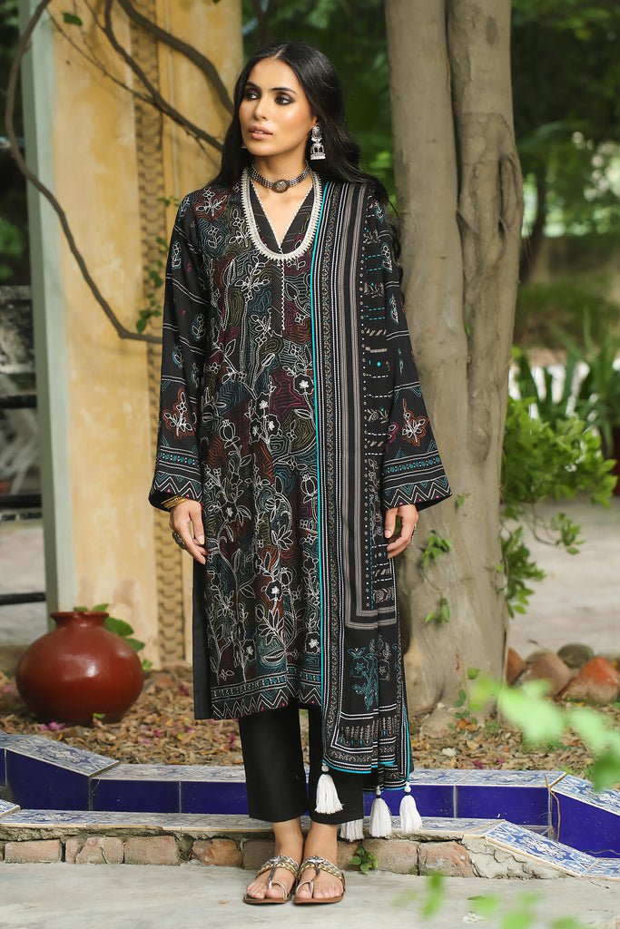 Lakhany 3 Piece Stitched Embroidered Cashmi Vool Suit LSM-2981