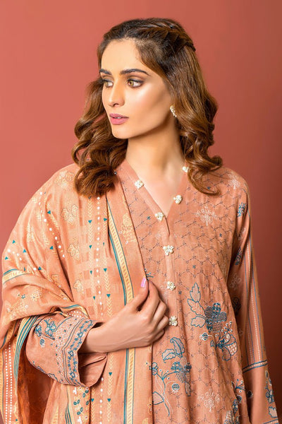 Lakhany 3 Piece Stitched Embroidered Cashmi Vool Suit LSM-2975