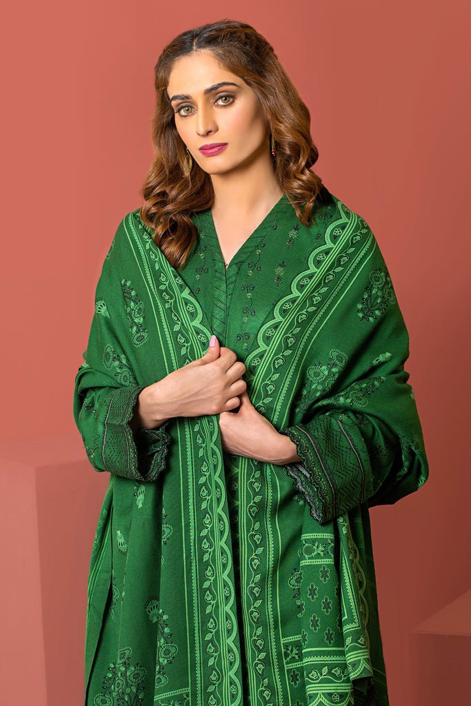 Lakhany 3 Piece Stitched Embroidered Cashmi Vool Suit LSM-2977