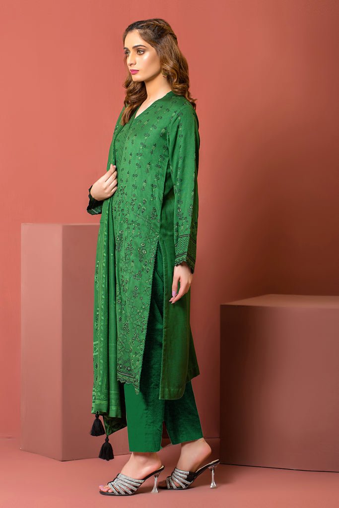 Lakhany 3 Piece Stitched Embroidered Cashmi Vool Suit LSM-2977