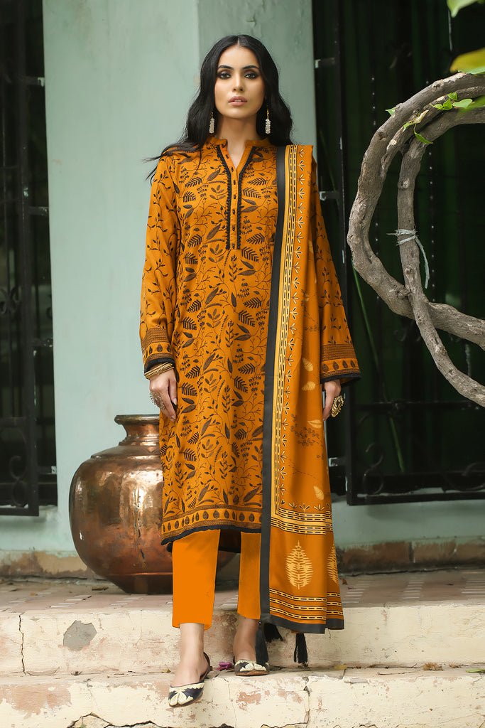 Lakhany 3 Piece Stitched Embroidered Cashmi Vool Suit LSM-2974