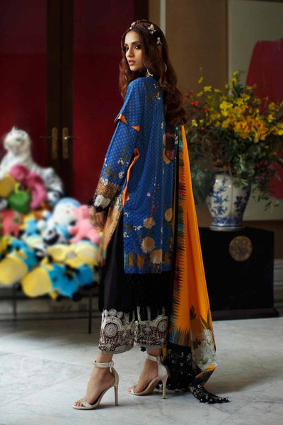MAHAY SANA SAFINAZ 2 PC LAWN UNSTITCHED DRESS LUXURY D-5A