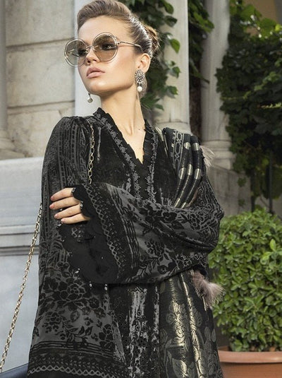 Maria.B Unstitched Linen Winter Collection 2020 (D-06)