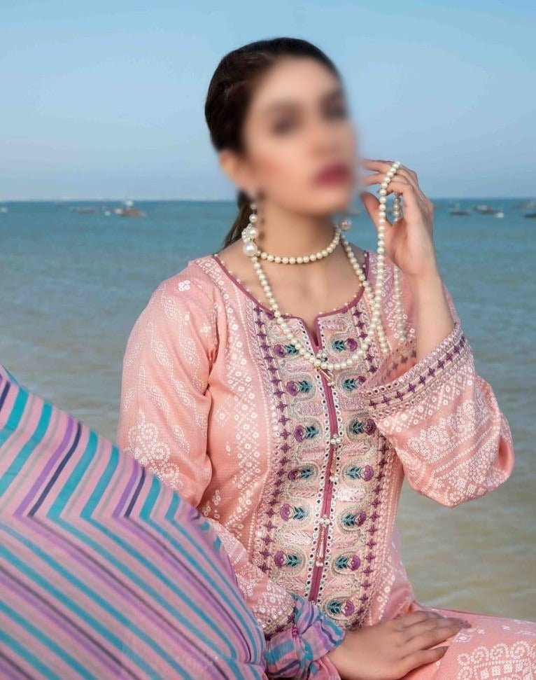 Tawakkal Fabrics 3 Piece Stitched Attractive & Adorable Lawn Suit D-1070