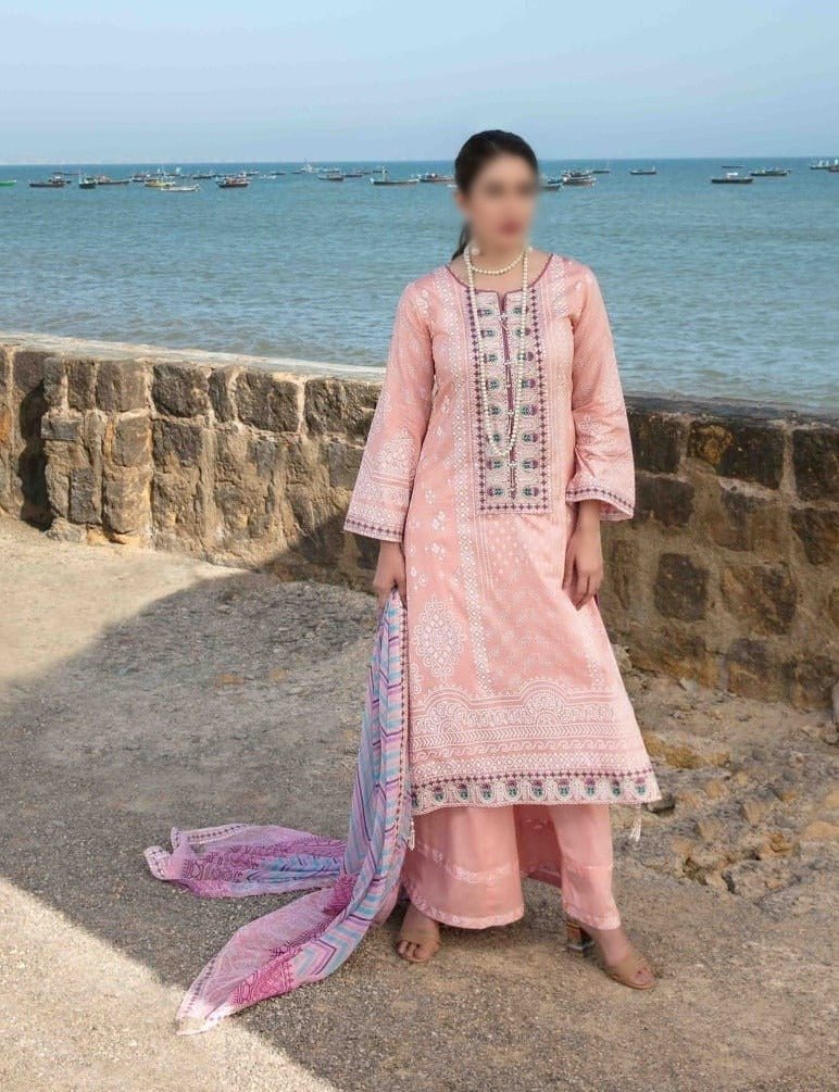 Tawakkal Fabrics 3 Piece Stitched Attractive & Adorable Lawn Suit D-1070