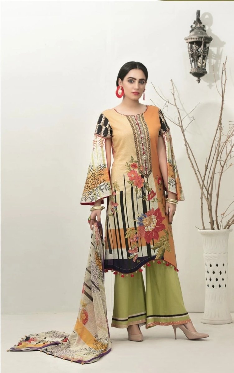 Tawakkal Fabrics Essence of Love Lawn 3 Piece Stitched Suit D-1188