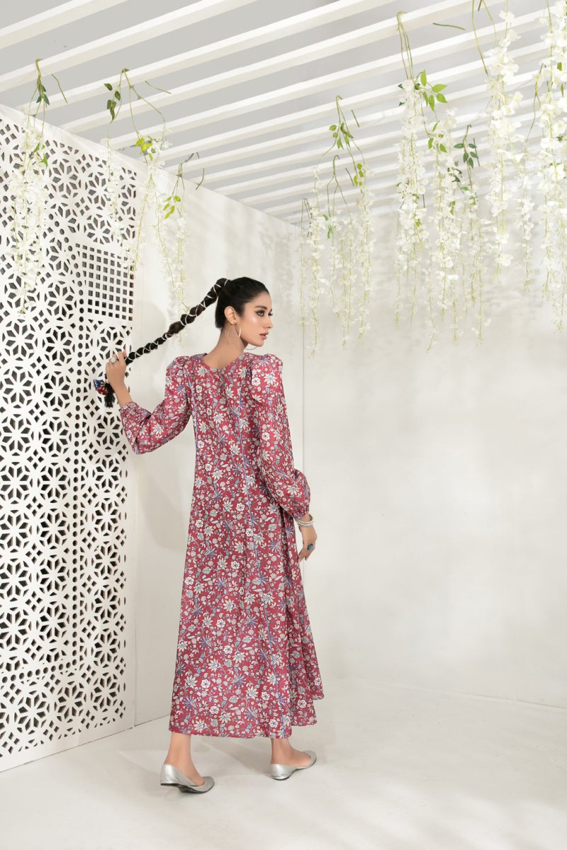 Tawakkal Fabrics 1 Piece Stitched Digital Printed Swiss Maxi Design D-1234