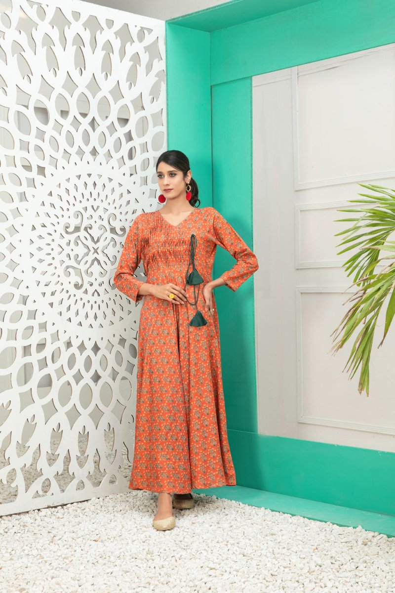 Tawakkal Fabrics 1 Piece Stitched Digital Printed Swiss Maxi D-1312