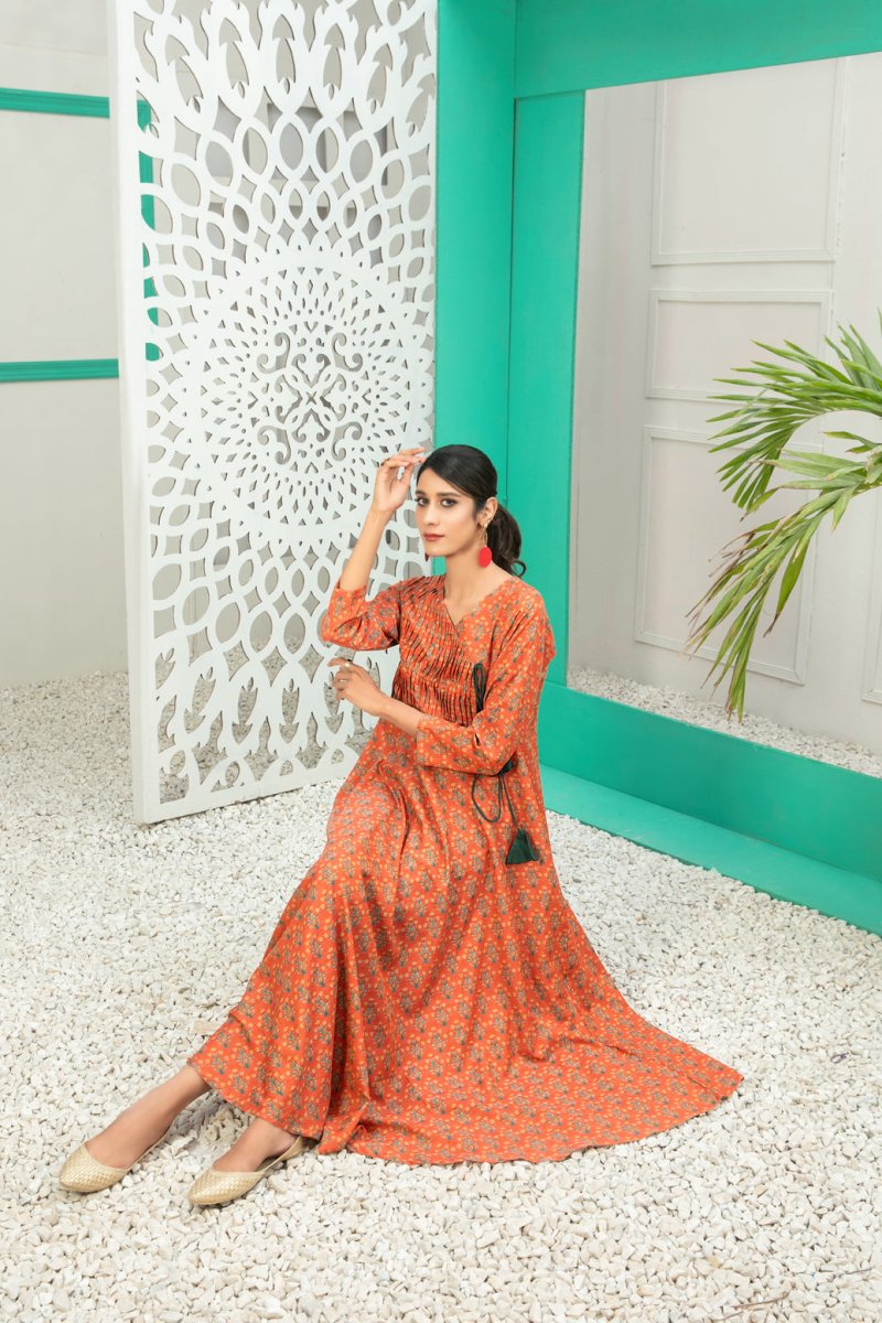 Tawakkal Fabrics 1 Piece Stitched Digital Printed Swiss Maxi D-1312