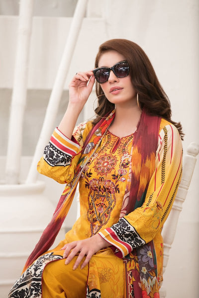 Tawakkal Fabrics 3 Piece Stitched Attractive & Adorable Viscose Suit D-1444 (ii)