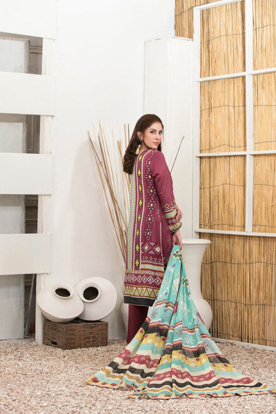 Tawakkal Fabrics 3 Piece Stitched Attractive & Adorable Viscose Suit D-1446 (ii)