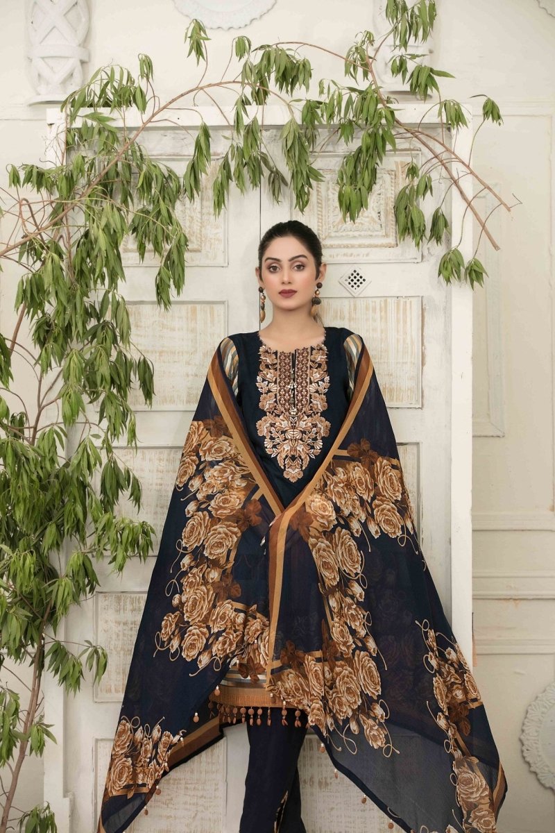 Tawakkal Fabrics 3 Piece Stitched Attractive & Adorable Lawn Suit D-1541-A