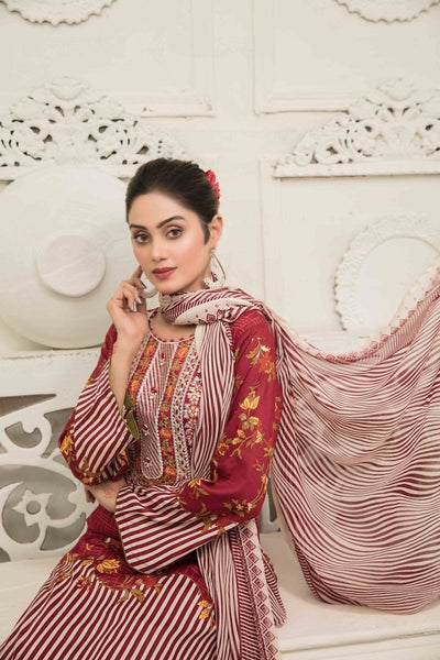 Tawakkal Fabrics 3 Piece Stitched Attractive & Adorable Lawn Suit D-1544-B