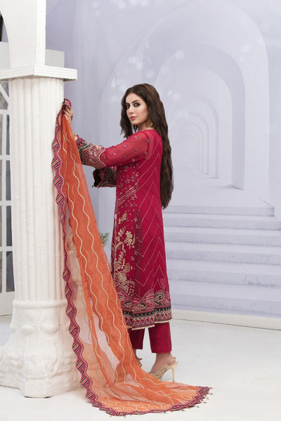 Tawakkal Fabrics 3 Piece Stitched Attractive & Adorable Chiffon Suit D-1652