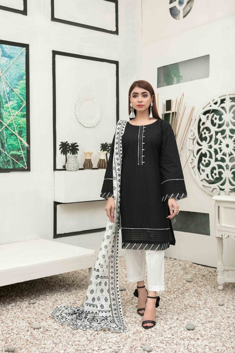 Tawakkal Fabrics 3 Piece Stitched Attractive & Adorable Lawn Suit D-1767