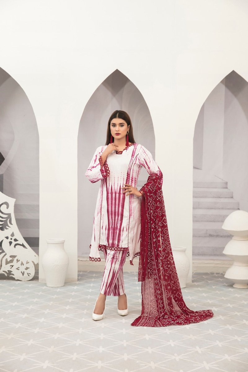 Tawakkal Fabrics 3 Piece Stitched Attractive & Adorable Lawn Suit D-1803