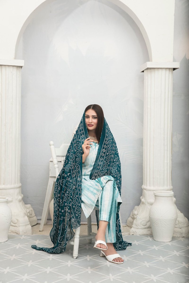 Tawakkal Fabrics 3 Piece Stitched Attractive & Adorable Lawn Suit D-1804