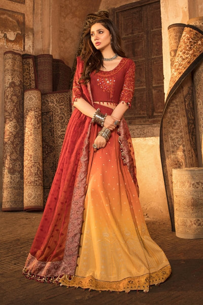 Maria. B 3 Piece Unstitched Lawn Suit D-2205-A