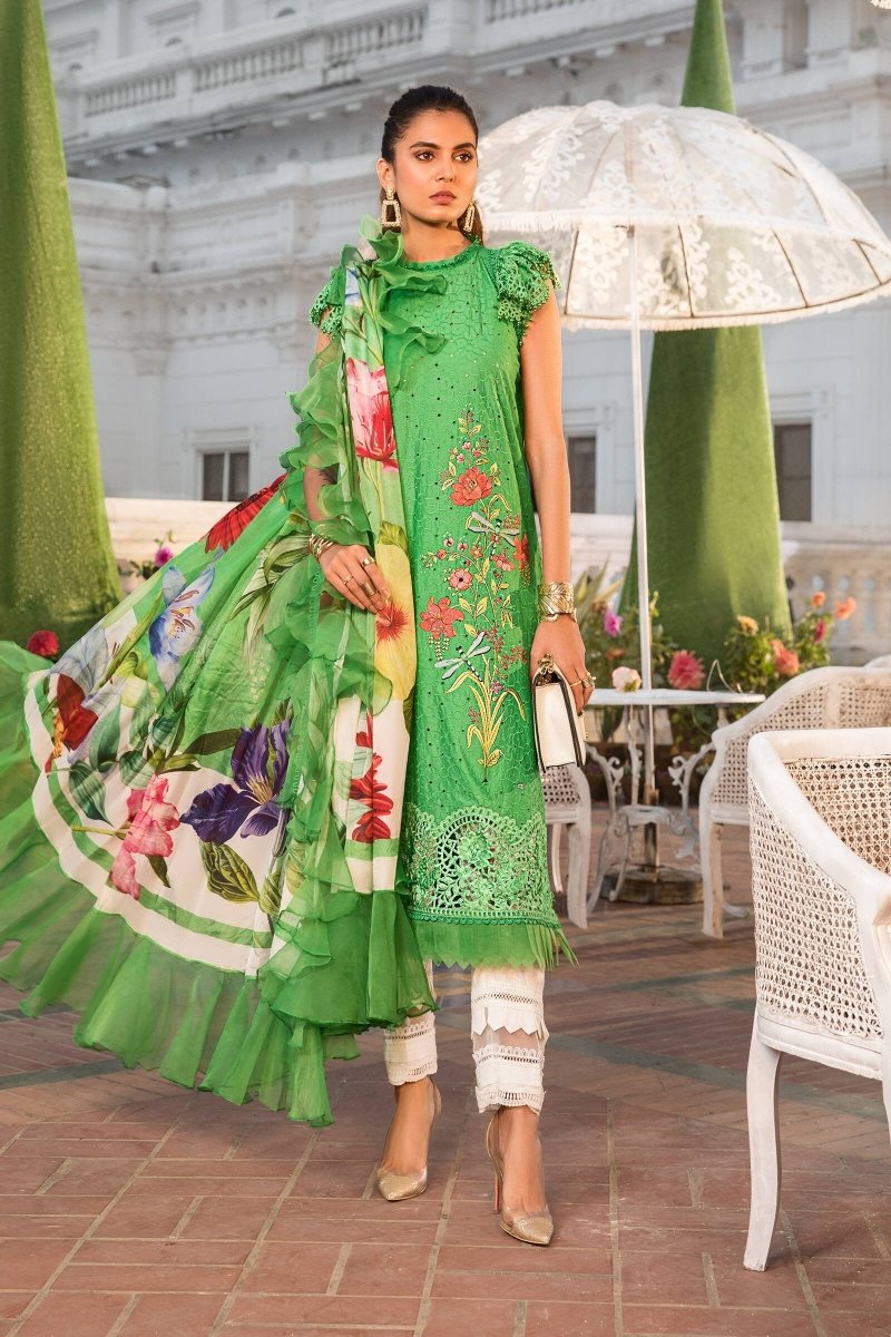 Maria. B 3 Piece Unstitched Lawn Suit D-2207-B