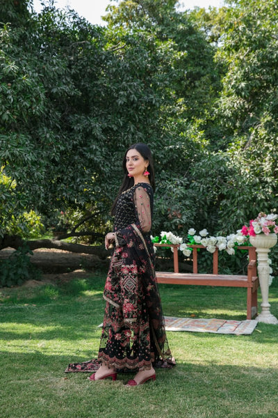 Tawakkal Fabrics 3 Piece Stitched Fancy Heavy Embroidered Suit D-6507