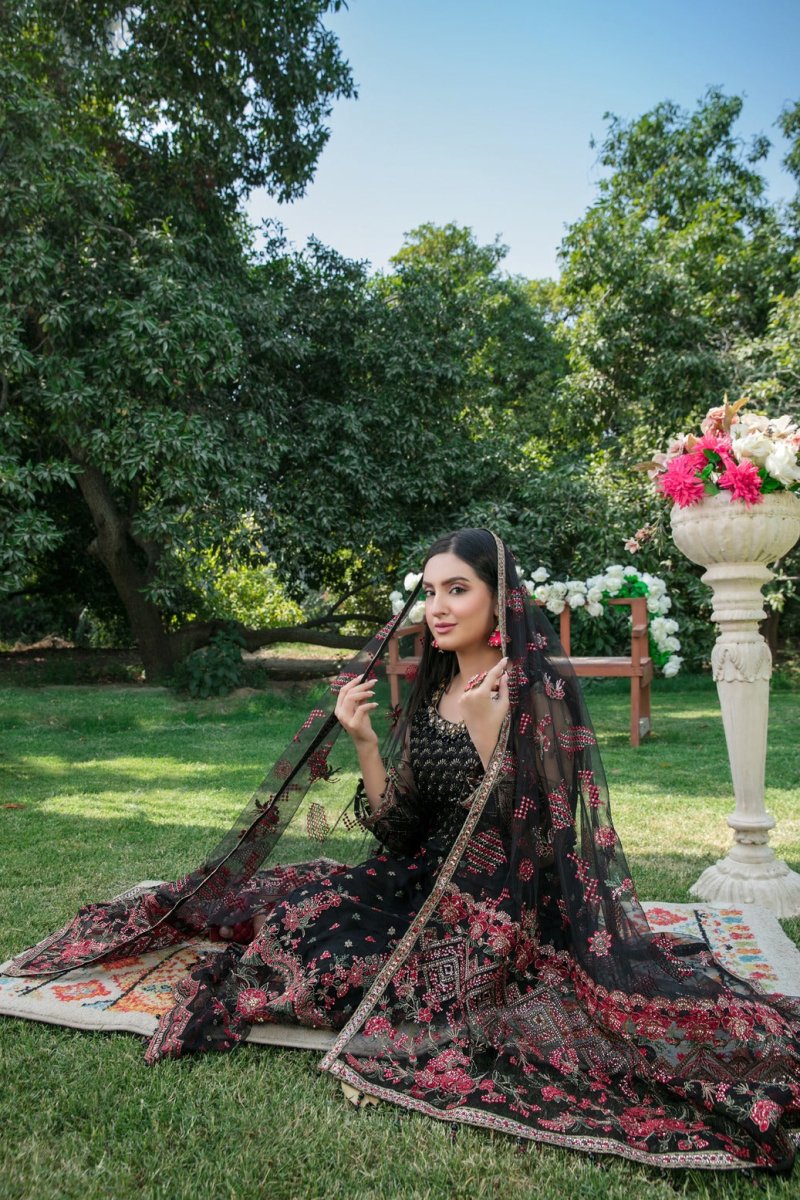 Tawakkal Fabrics 3 Piece Stitched Fancy Heavy Embroidered Suit D-6507