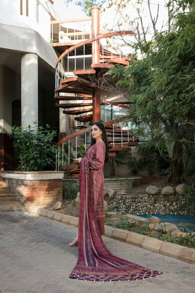 Tawakkal Fabrics 3 Piece Stitched Alternet Embroidered Digital Printed Lawn Suit D-6714