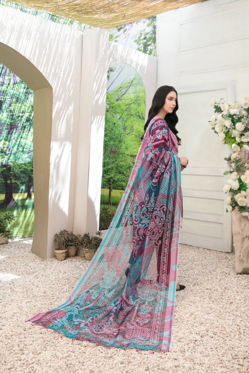 Tawakkal Fabrics 3 Piece Stitched Fancy Heavy Embroidered Slub Lawn Suit D-6735