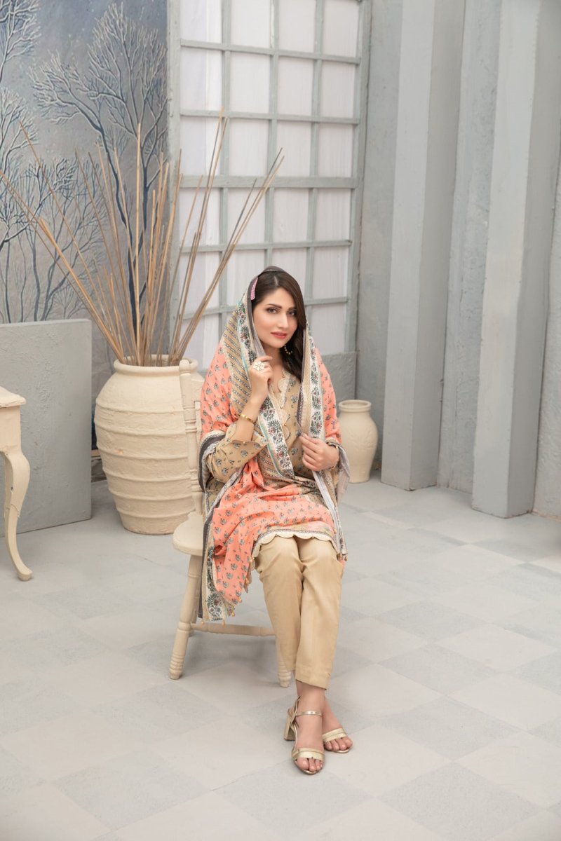 Tawakkal Fabrics 3 Piece Stitched Digital printed Lawn Suit D-6747