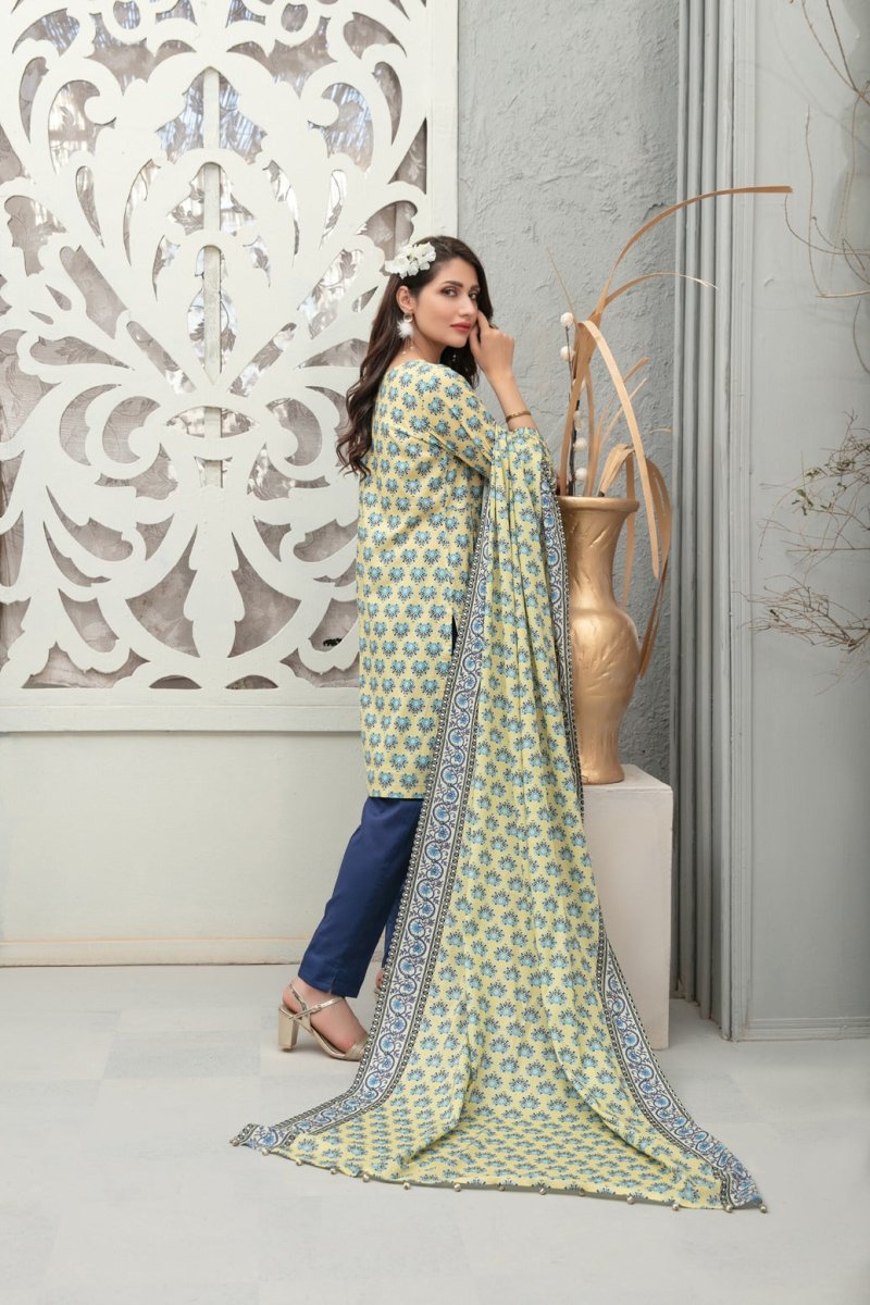 Tawakkal Fabrics 3 Piece Stitched Digital printed Lawn Suit D-6749