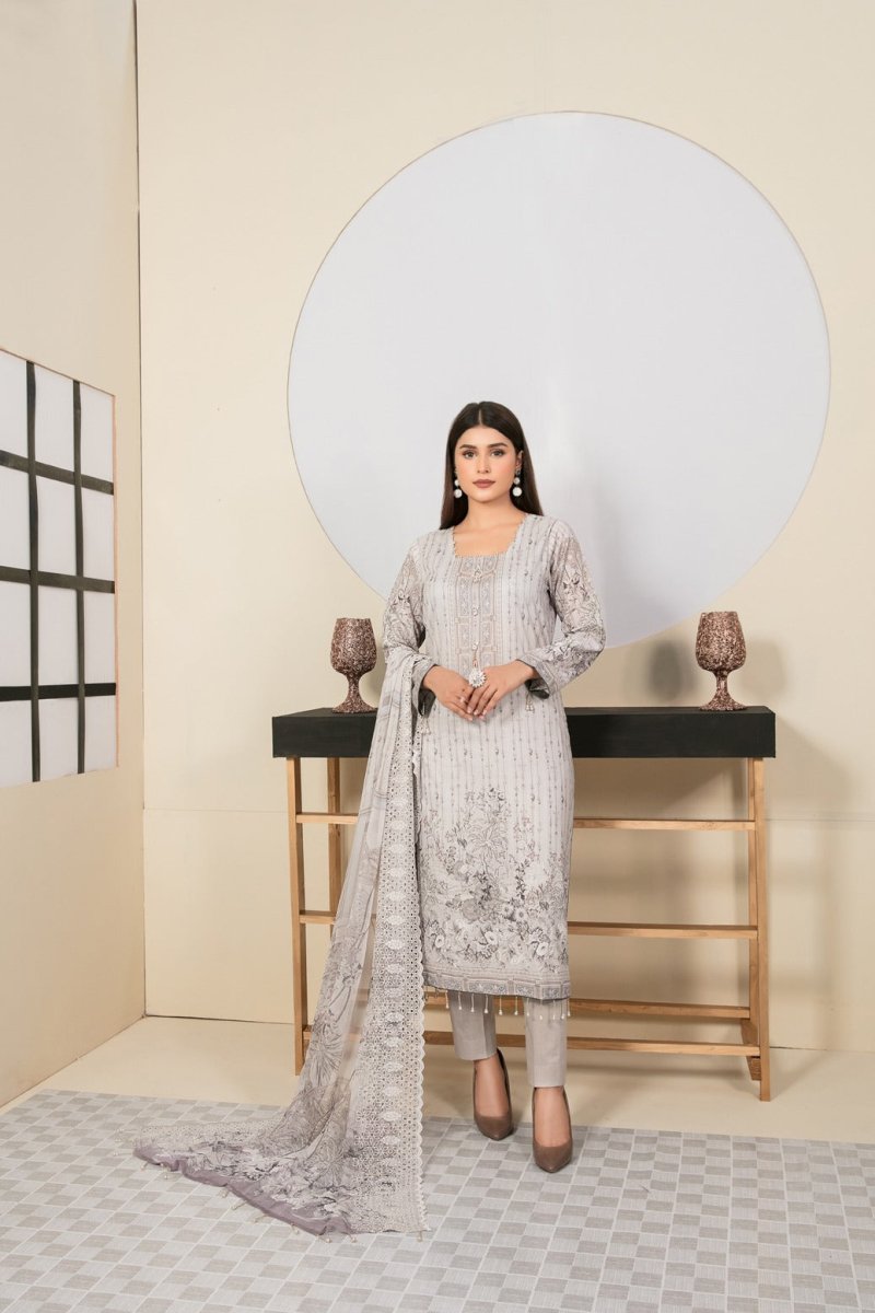 Tawakkal Fabrics 3 Piece Stitched Digital Printed Lawn Suit D-6925