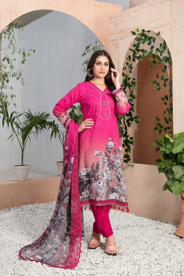 Tawakkal Fabrics 3 Piece Stitched Digital Printed Lawn Suit D-7039