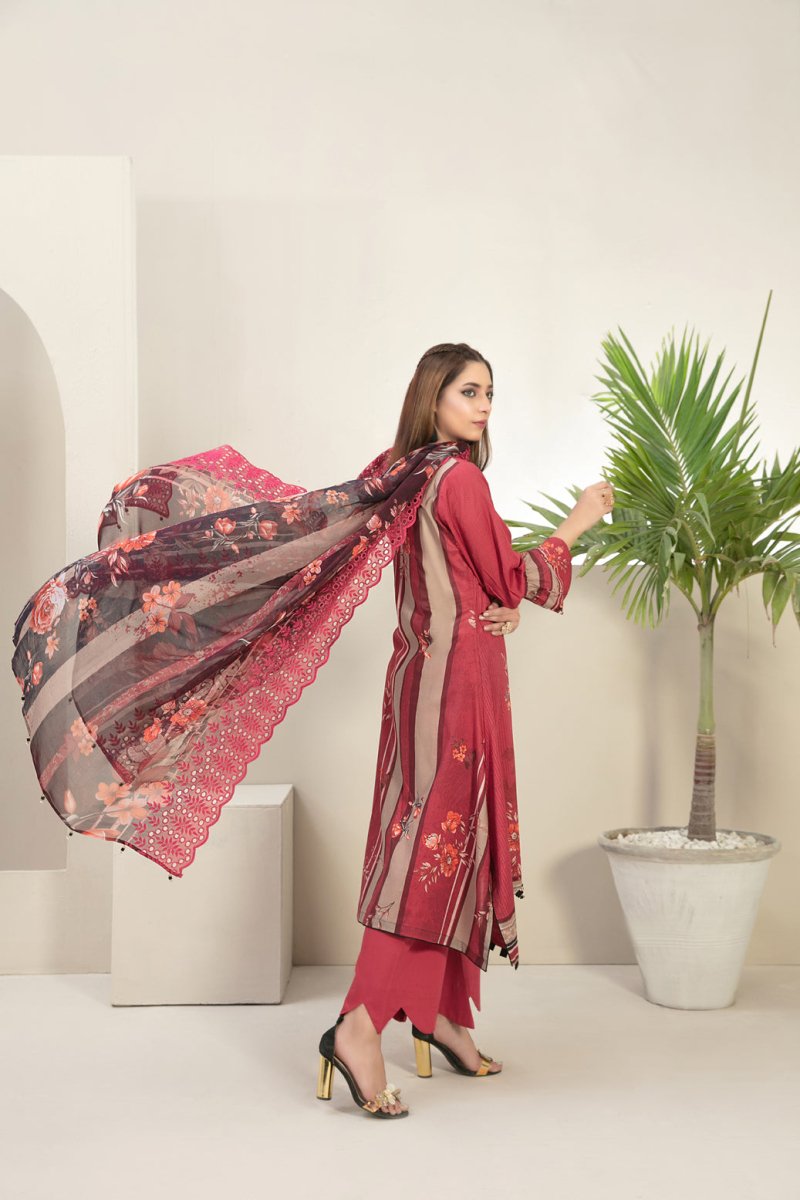 Tawakkal Fabrics 3 Piece Stitched Digital Printed Lawn Suit D-7332