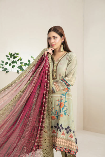 Tawakkal Fabrics 3 Piece Stitched Digital Printed Lawn Suit D-7336