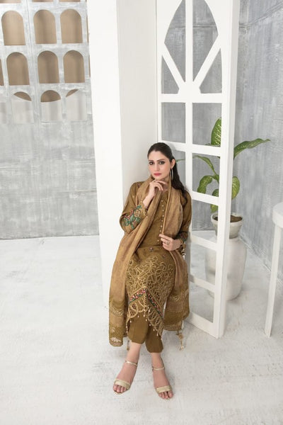 Tawakkal Fabrics 3 Piece Stitched Embroidered Viscose Schiffli Suit D-7759
