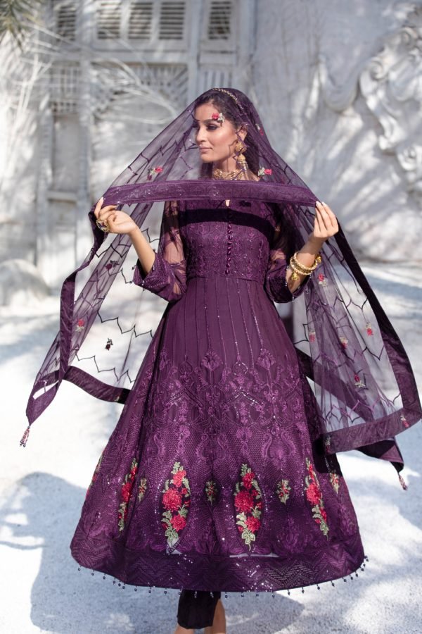 Tawakkal Fabrics 3 Piece Stitched Embroidered Fancy Suit D-8066-ELENA