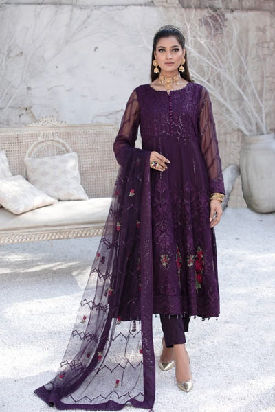 Tawakkal Fabrics 3 Piece Stitched Embroidered Fancy Suit D-8066-ELENA