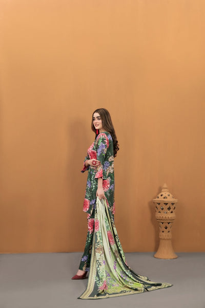 Tawakkal Fabrics 3 Piece Stitched Printed Kotrai Suit D-8175