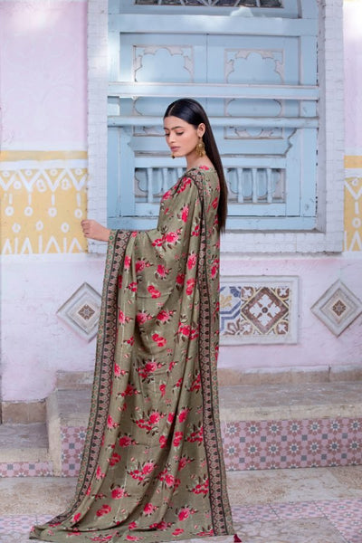 Tawakkal Fabrics 3 Piece Stitched Digital Printed Staple Lorex Slub Suit D-8234